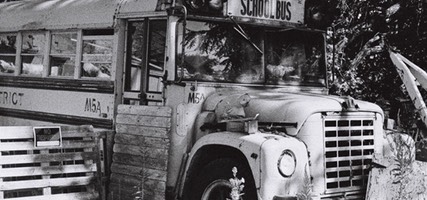 Rusting School Bus, Historic National Road, West Virginia